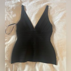 BLACK BANDAGE HERVE LEGER TOP